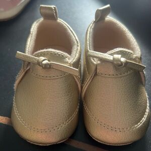 Gold Baby Moccasins
